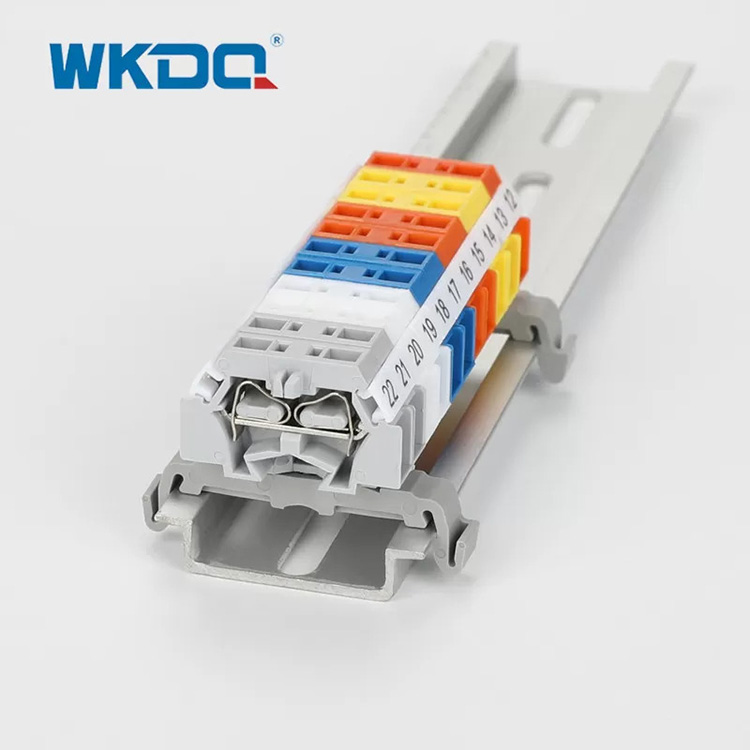 261-361B Strip Spring Clamp Terminal Block Connector Mini Rail na May Mounting Carrier