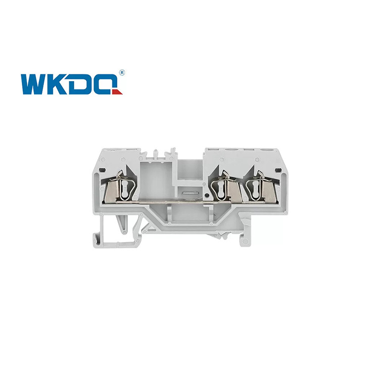 280-681 Spring Type Terminal Block 24A Rated Kasalukuyang Brass Screw Metal na Madaling Naipasok