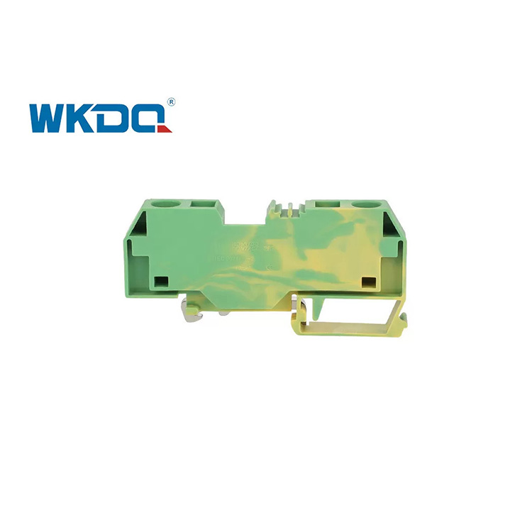 283-907 2 Conductor Spring Terminal Connector , Spring Wire Terminal Self-Locking Earth Kulay ng Green