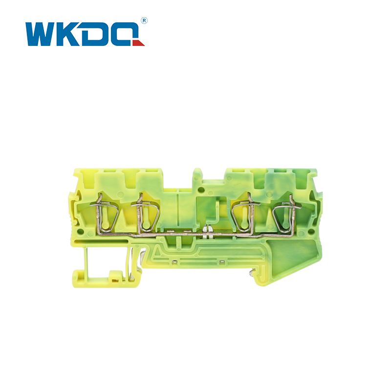 4 puntos spring type earth terminal block