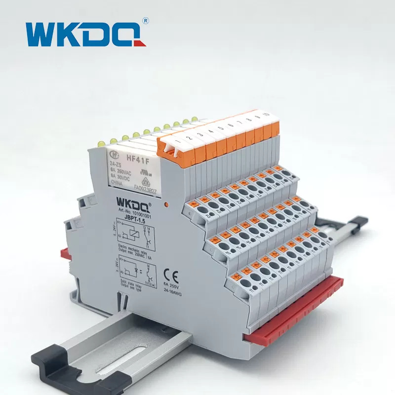 DC Solid State Terminal Block Relay Ultra Manipis na BPT Intermediate Din Rail Relay