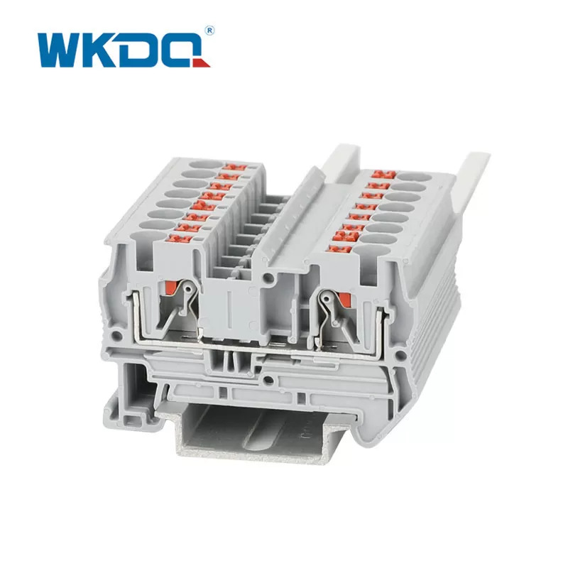 DIN Rail 4sqmm Spring Push Sa Terminal Block