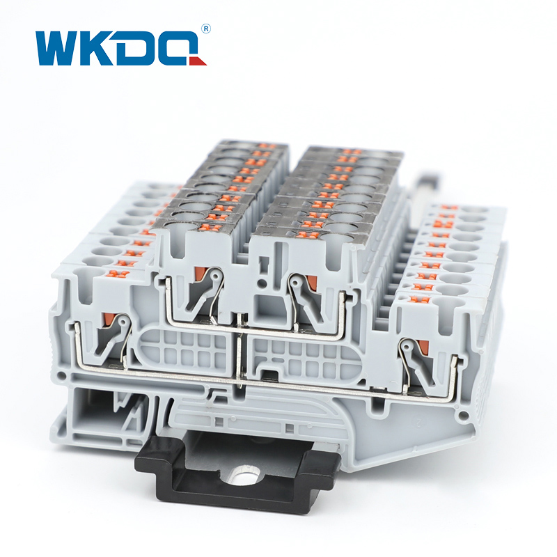 Din Rail Feed Through Terminal Block 2 Levels