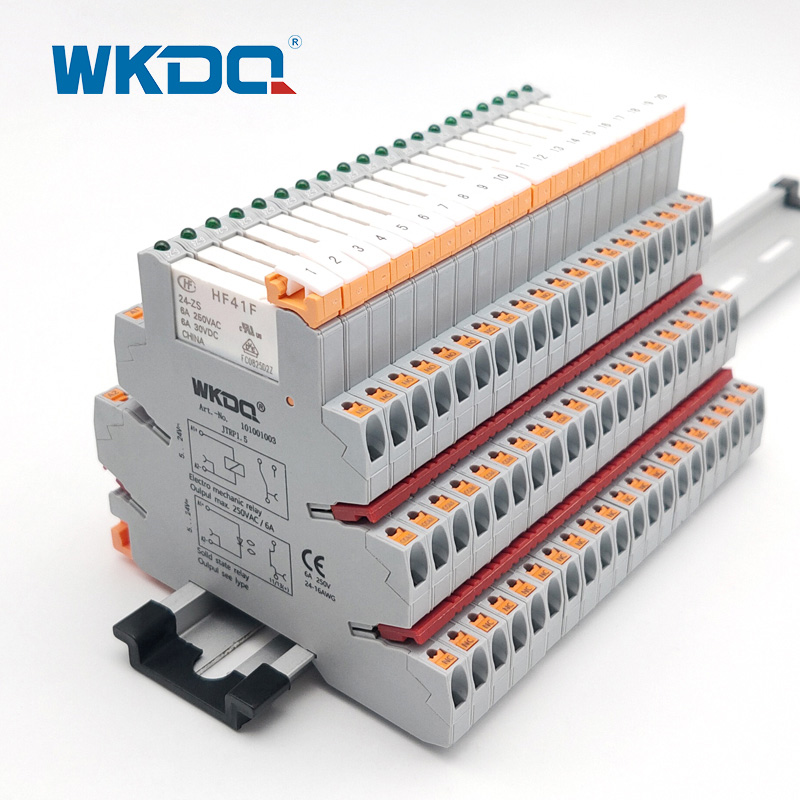 DIN Rail Mount Relay Side Entry Terminal Block