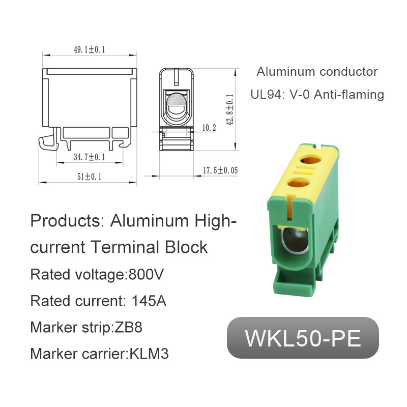 Ground aluminyo terminal block
