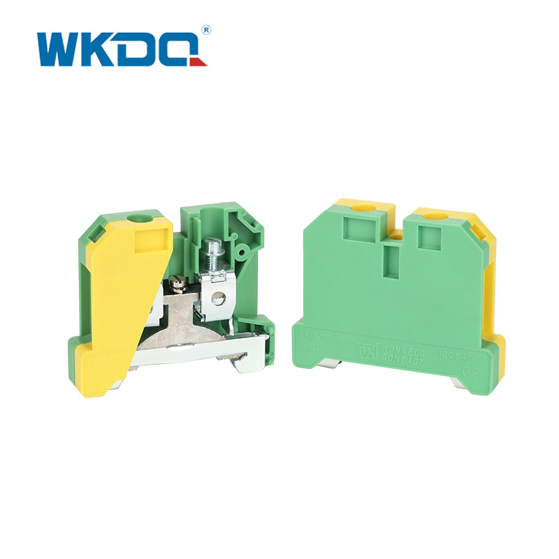 Jek 16_35 tornilyo sa ground terminal block connector 2 way earth proteksiyon matibay nylon pa66 standard mataas na kalidad berde