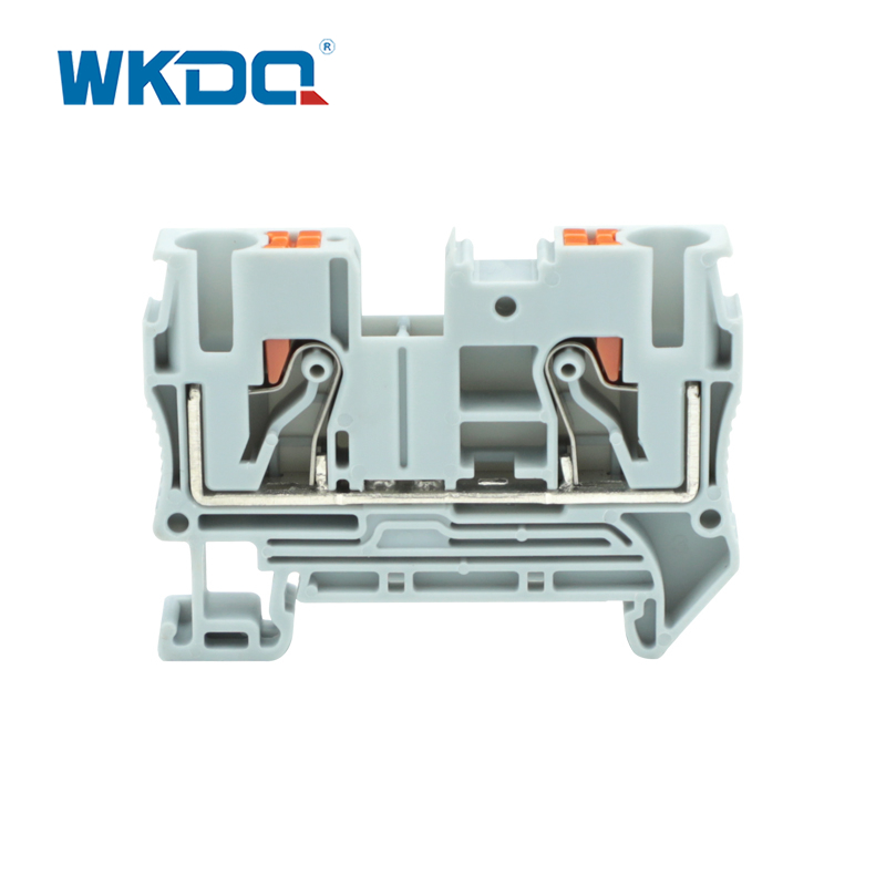 JPT 6 Hindi Nasusunog na Push In Terminal Block Connector High Performance Easy Operation Gray Nylon PA66