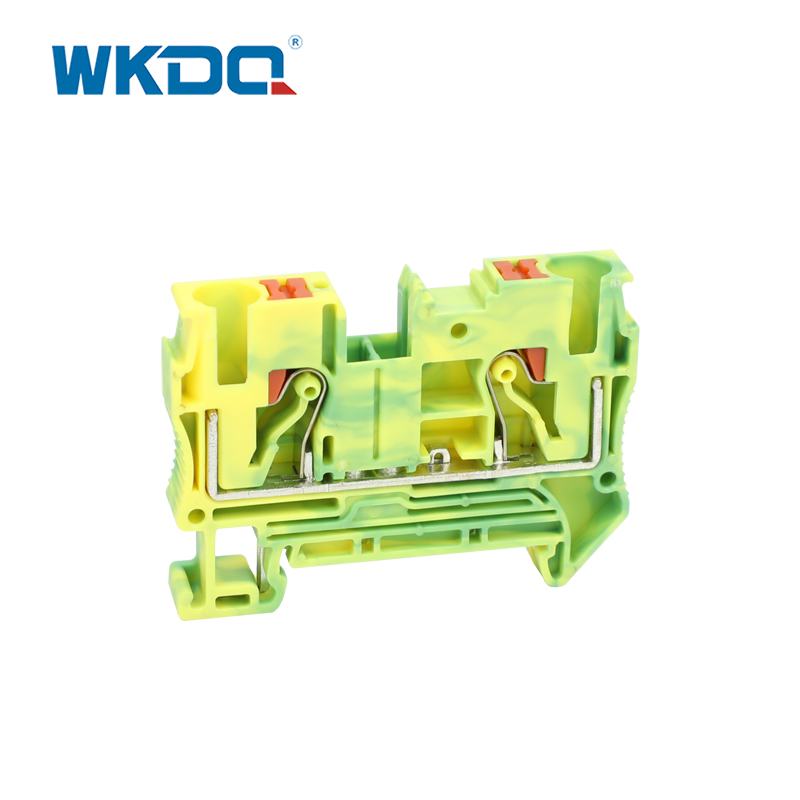 JPT 6-PE Push In Terminal Block Connector PT Feed Through Grounding Protective PE Modular Berde at Dilaw