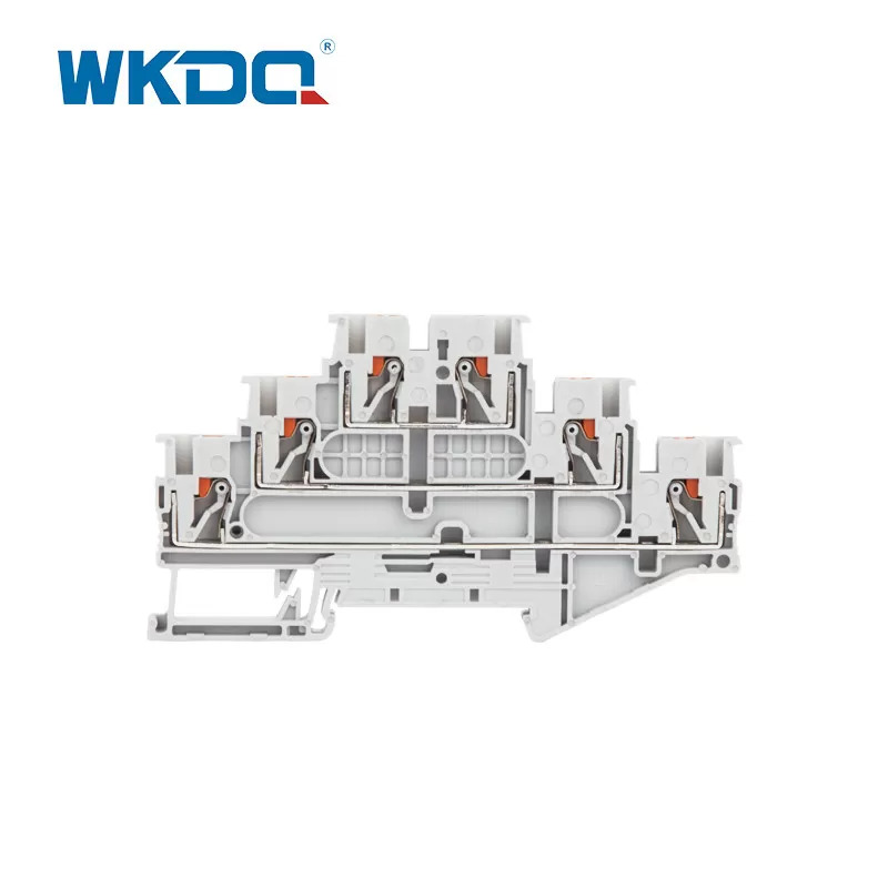 JPT2.5-3L Three Level Push Sa Terminal Block Din Rail Mounted Terminal Block