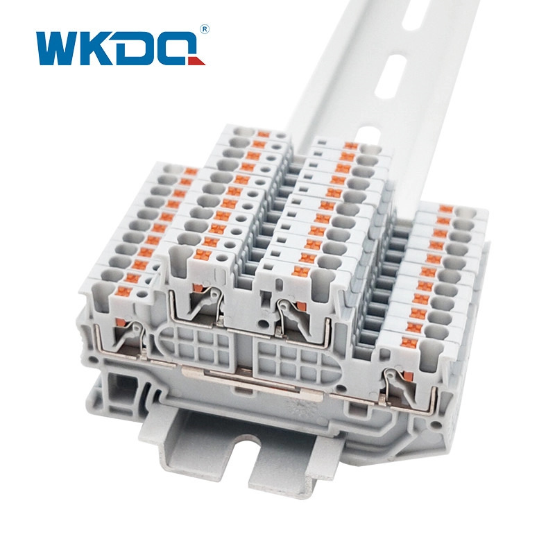 JPTTB 1.5/S Double Level Push Sa Terminal Block Din Rail 1.5 Mm2