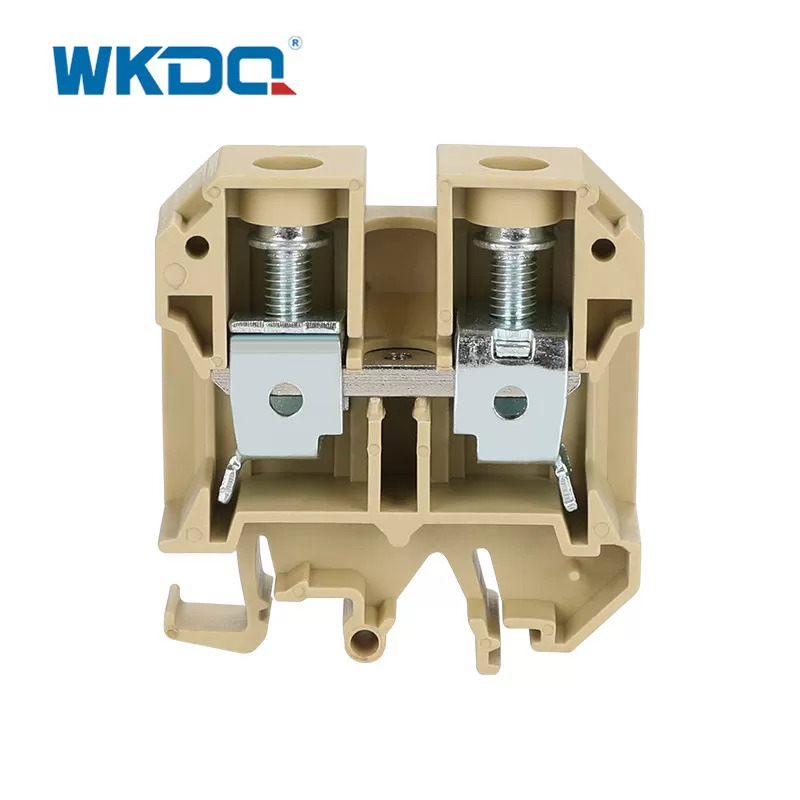 JSAK 35EN 35mm Pass Through Terminal Block , Terminal Block Screw fix Nylon PA66 Material Housing Mataas na Kalidad