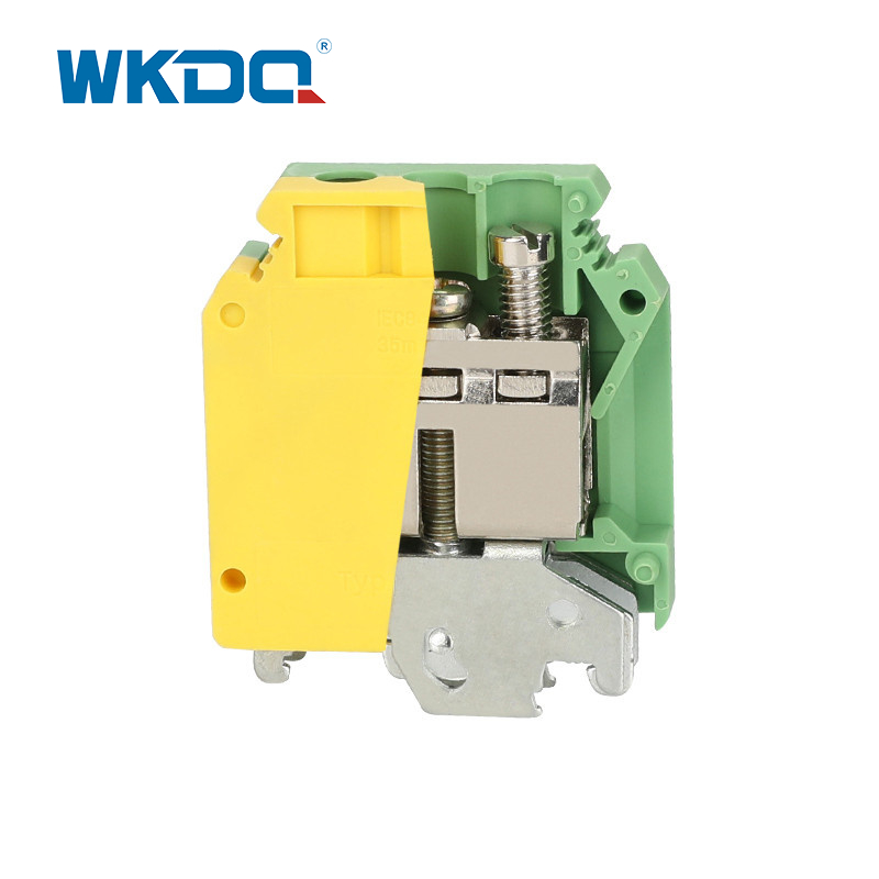 Juislkg 35 Compact Universal Electrical Terminal Block Dilaw na Green Colorproofing Nylon PA66