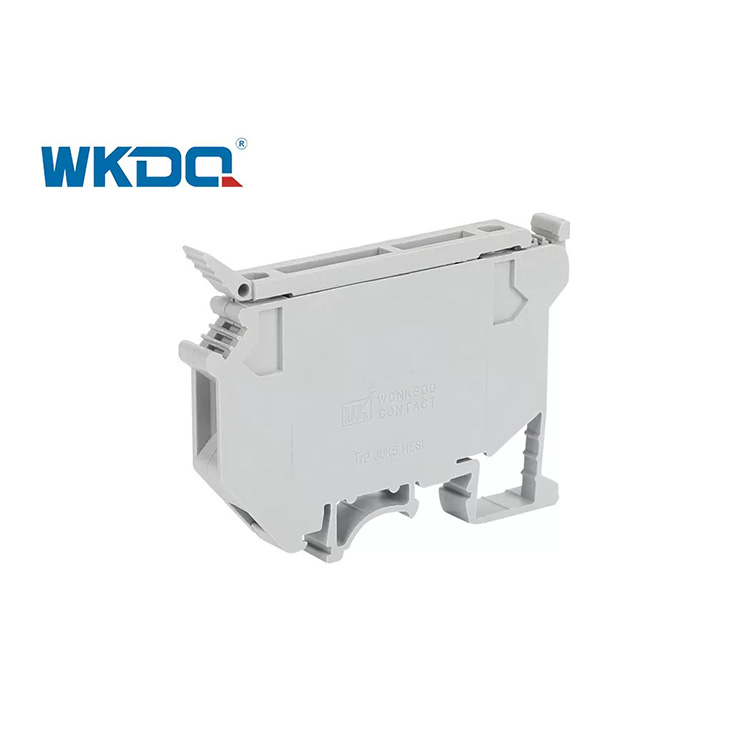 JUK 5-HESI Screw Terminal Block Connector Uk Series Rail Type Gray At Black Color
