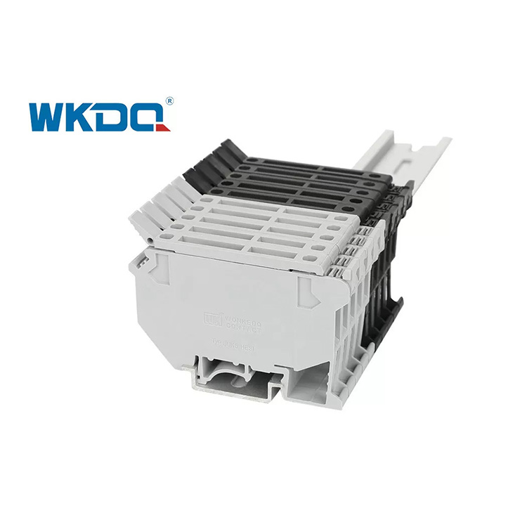JUK 5-HESI Screw Terminal Block Connector Uk Series Rail Type Gray At Black Color