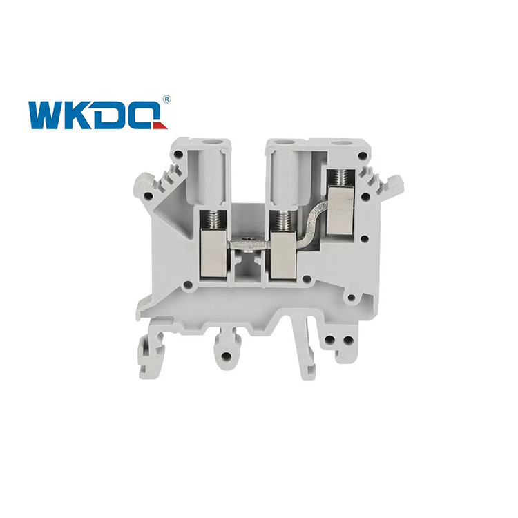 JUK5 TWIN Din Rail Power Terminal Block Brass At Steel Metal Material