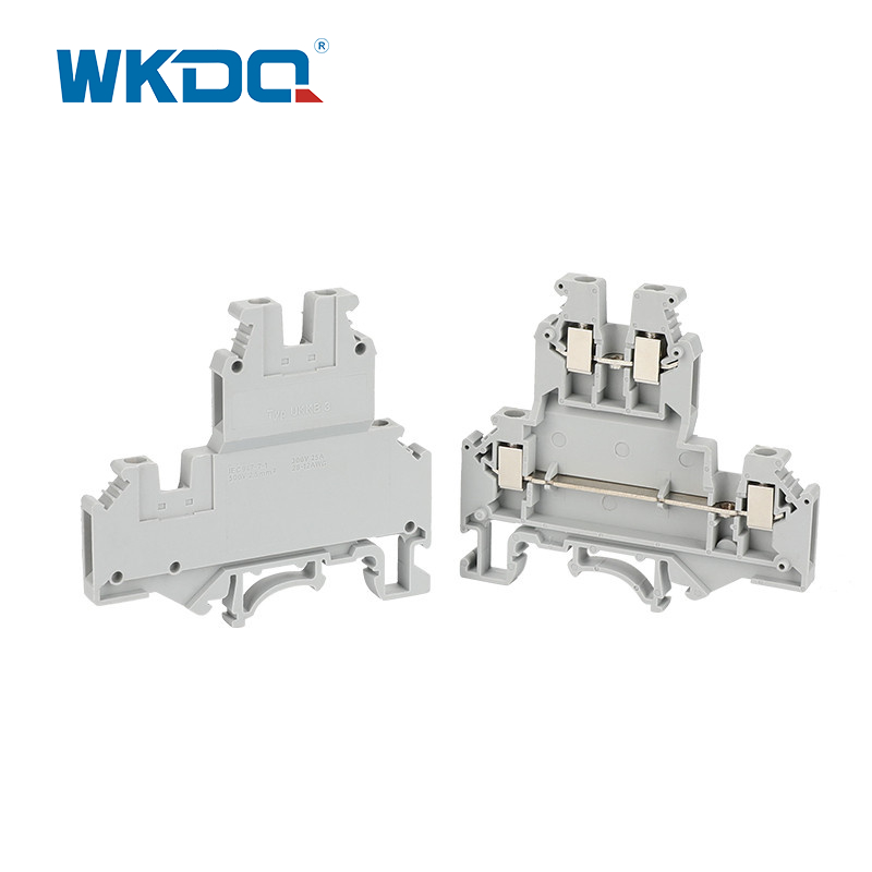 Jukkb 3 screw terminal block, OEM fused terminal block wire pagpindot ng apoy