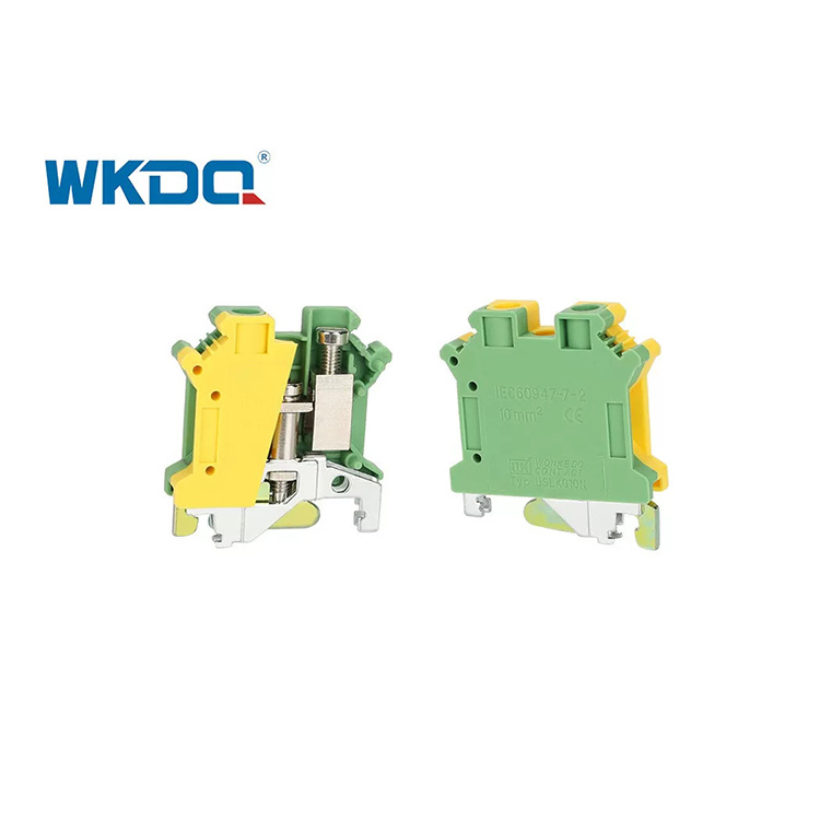 JUSLKG 10N UK Ground Electrical Terminal Block, Screw Terminal Wire Connectors Uri ng Rail Low Voltage Earth PE