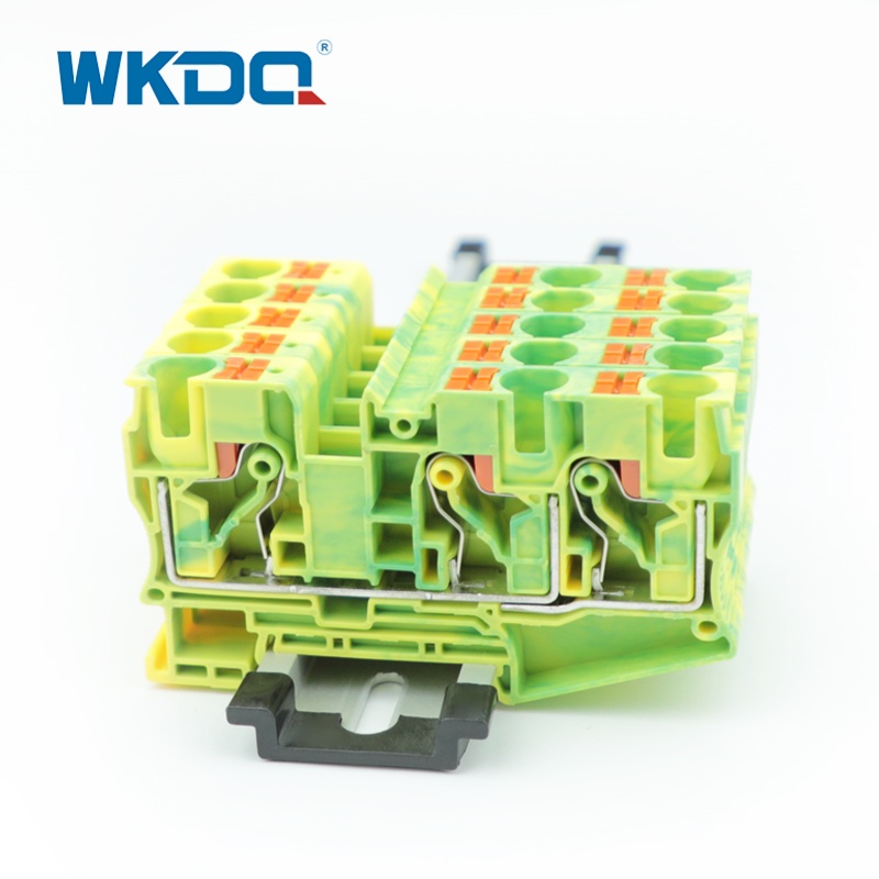 PT10-TW-PE PUSH SA SCORKLESS Multi conductor ground terminal block