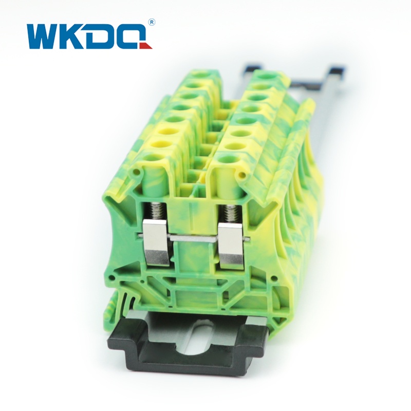 UT6-PE 6mm2 tornilyo Test Idiskonekta ang Ground Terminal Block