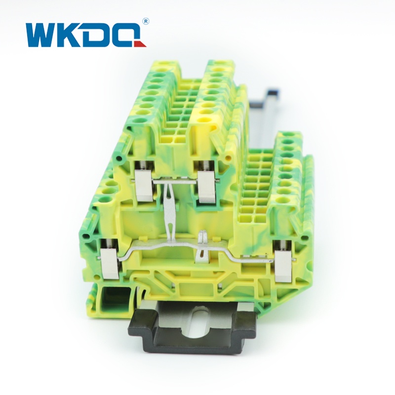 UTTB2.5-PE 2.5mm2 DIN Rail Double Level Screw Ground Terminal Block