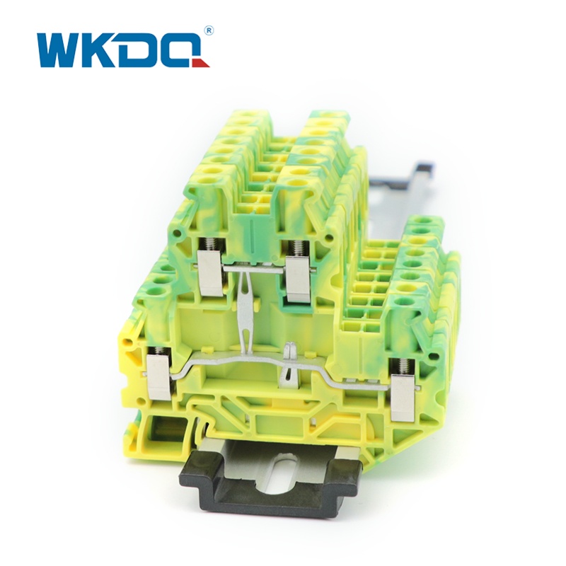 UTTB4-PE 4mm2 UT Series Multi Level Screw Ground Terminal Block
