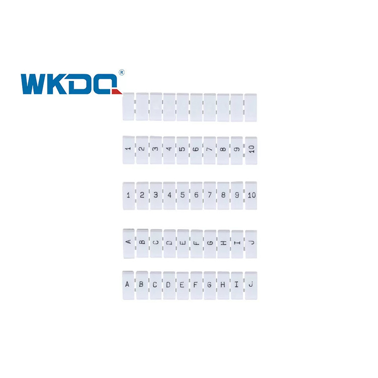 WSB Plastic Marker Strip Tag para sa Spring PE DIN Rail Mounted Terminal blocks