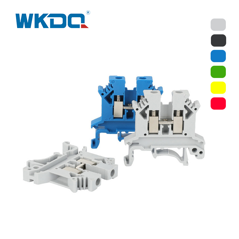 Zb feed sa pamamagitan ng terminal block na may label na hiwalay na naylon material kulay abo